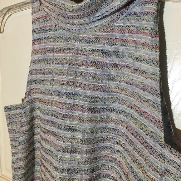 Akemi and Kin Multicolor Tunic Dress Anthropologie Striped Cotton Sleeveless XS - Picture 7 of 9